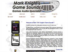 Tablet Screenshot of gamesounds.co.uk